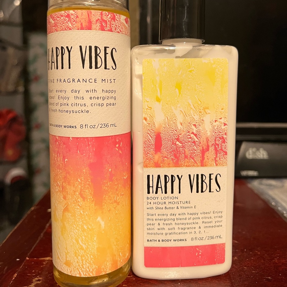 Happy vibes original bath and body works